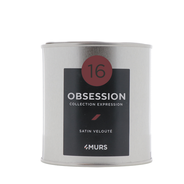 Expression Peinture Finition Peinture rouge obsession Satiné 0,5 L