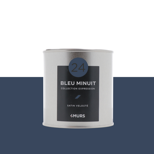Expression Peinture Finition Peinture bleu minuit Satiné 0,5 L