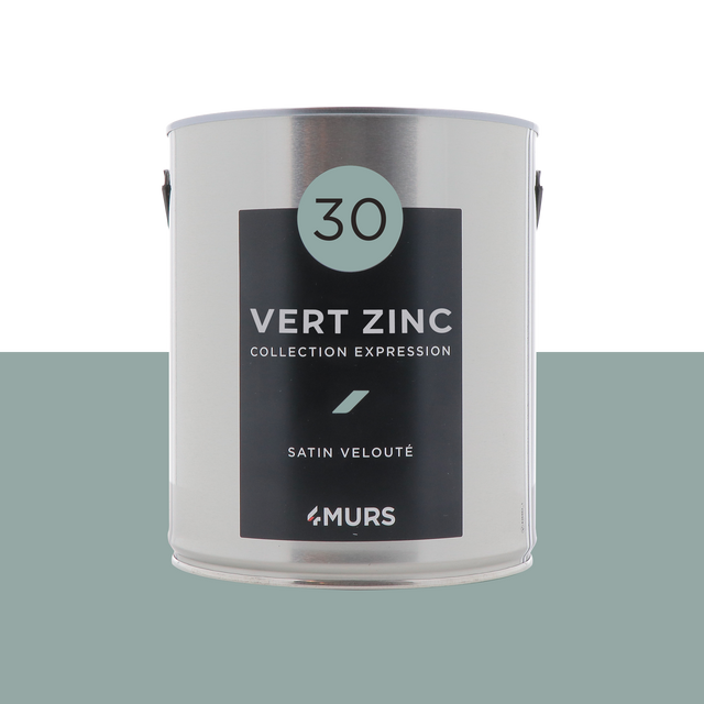 Expression Peinture Multi-supports Peinture vert zinc Satiné