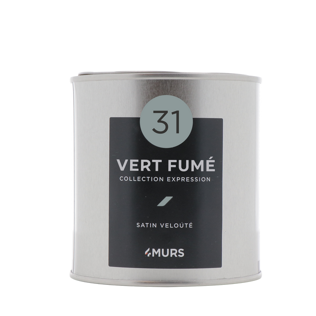 Expression Peinture Finition Peinture vert fumé Satiné 0,5 L