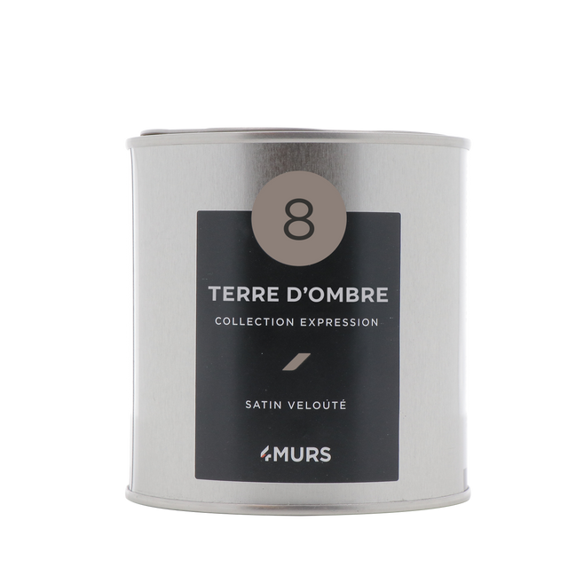 Expression Peinture Finition Peinture terre d'ombre Satiné 0,5 L