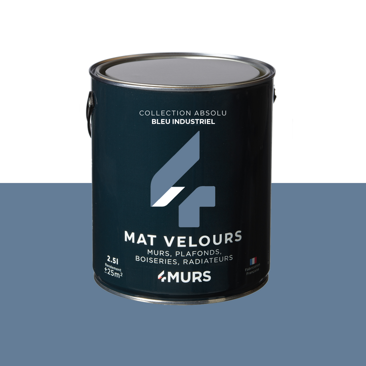 ABSOLU Peinture Absolu Bleu industriel Mat 2,5L