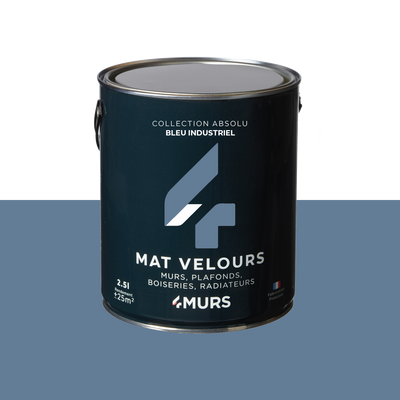 ABSOLU Peinture Absolu Bleu industriel Mat 2,5L