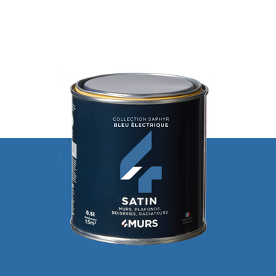 SAPHYR Peinture Saphyr Bleu électrique Satiné 0,5L
