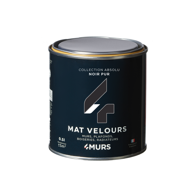 Absolu Peinture Finition Peinture noir Mat 0,5 L