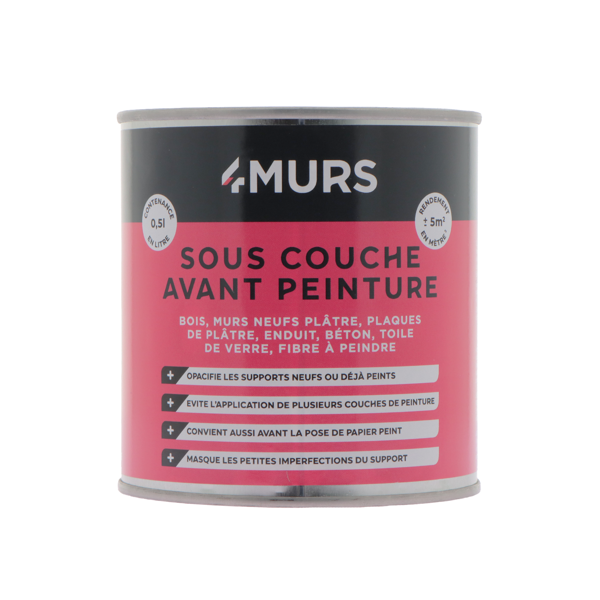 Peinture SOUS COUCHE AVANT PEINTURE Peinture blanc 0,5 L