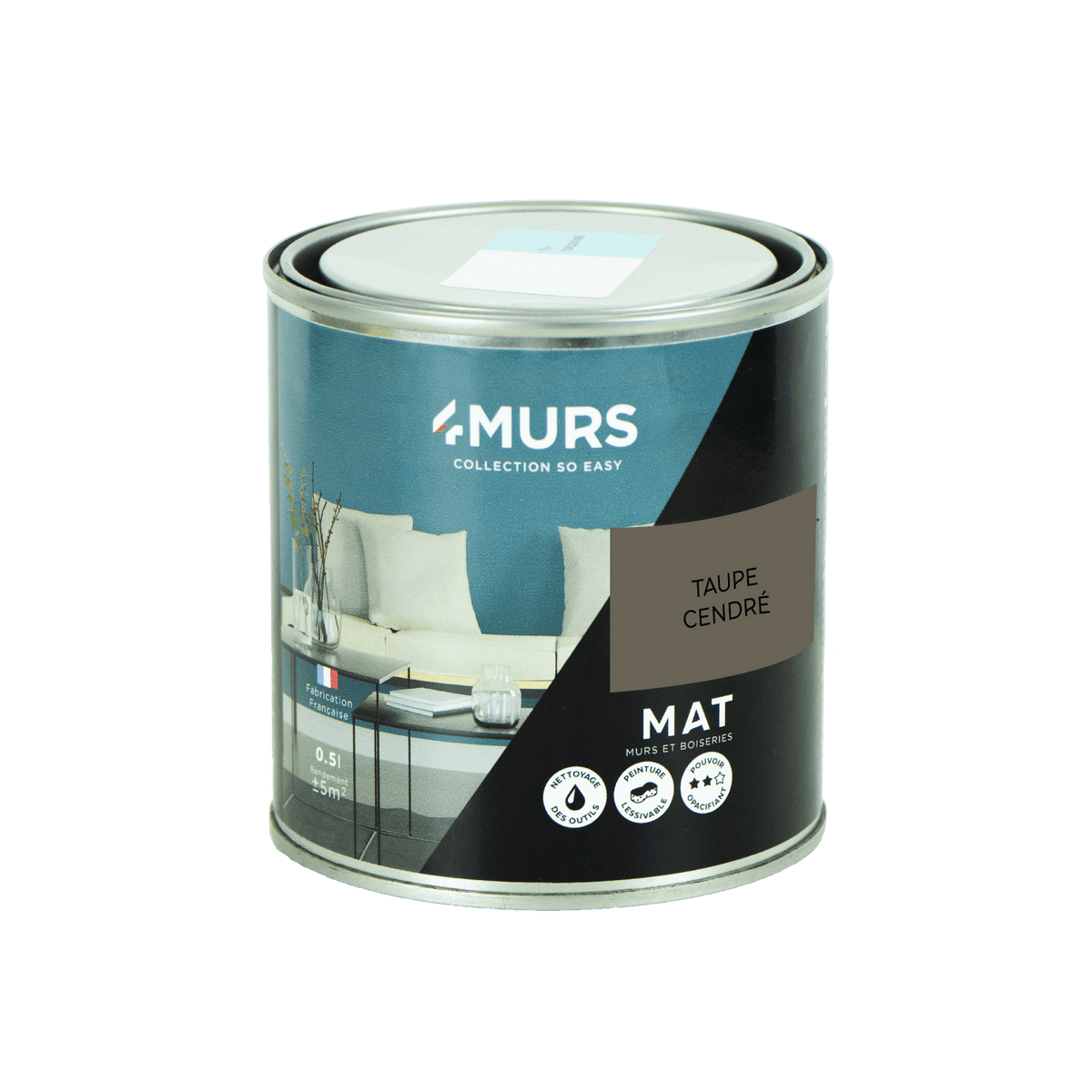 SO EASY Peinture So easy Taupe cendré Mat  0,5L