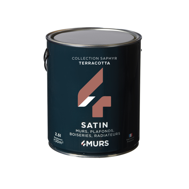 Saphyr Peinture Multi-supports Peinture terracotta Satiné