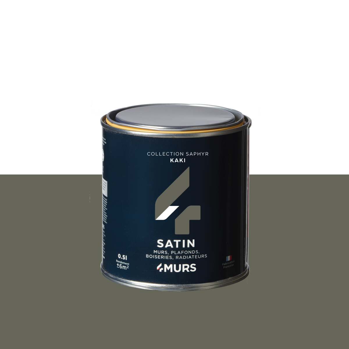 SAPHYR Peinture Saphyr Kaki Satiné 0,5L