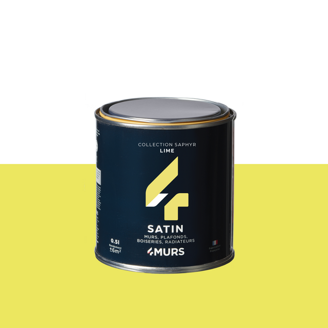 Saphyr Peinture Finition Peinture lime Satiné 0,5 L