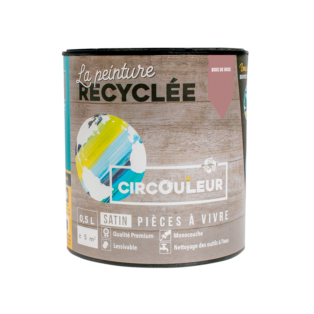 CIRCOULEUR Peinture Circouleur Bois de rose Satiné 0,5L