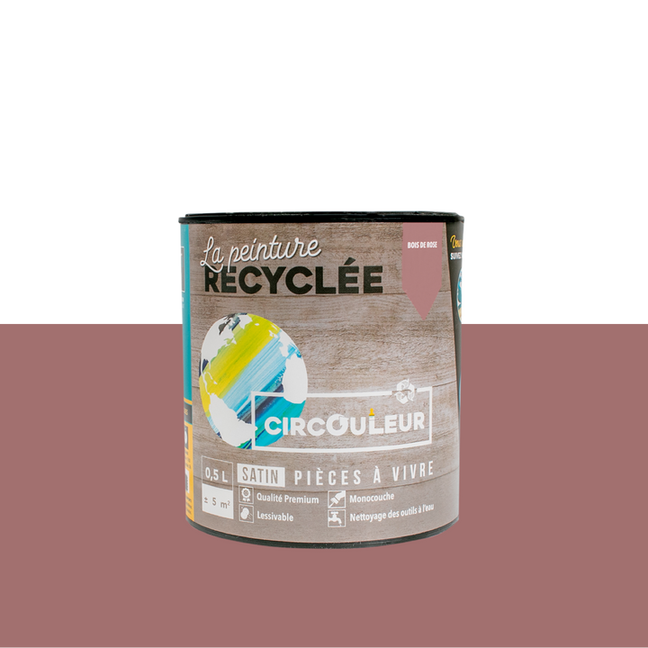 CIRCOULEUR Peinture Circouleur Bois de rose Satiné 0,5L