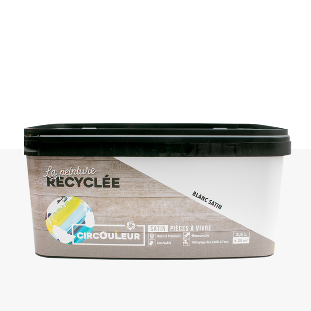 CIRCOULEUR Peinture Peinture blanc Satiné 2,5 L