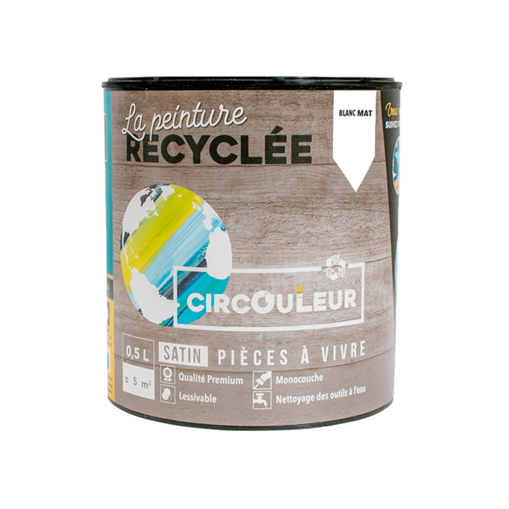 CIRCOULEUR Peinture Circouleur Blanc Mat 0,5L
