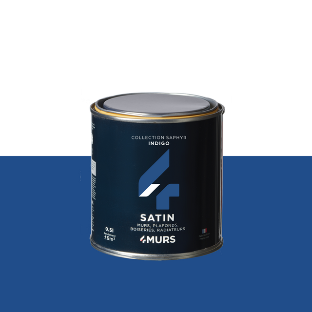 Saphyr Peinture Finition Peinture indigo Satiné 0,5 L