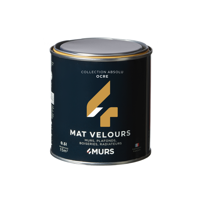 Absolu Peinture Finition Peinture ocre Mat 0,5 L