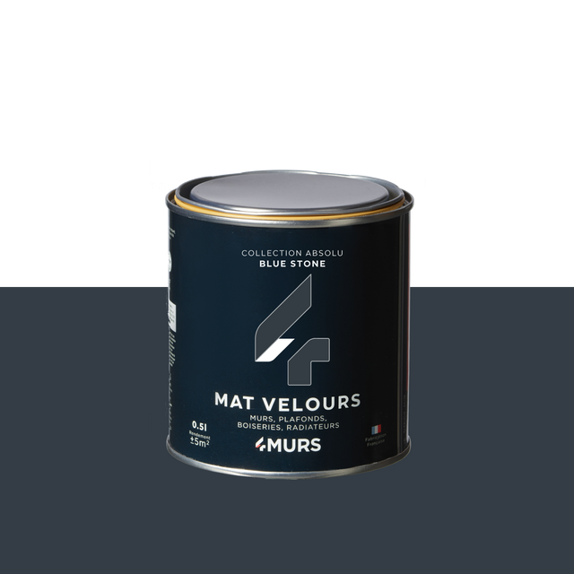 Absolu Peinture Finition Peinture blue stone 0,5 L