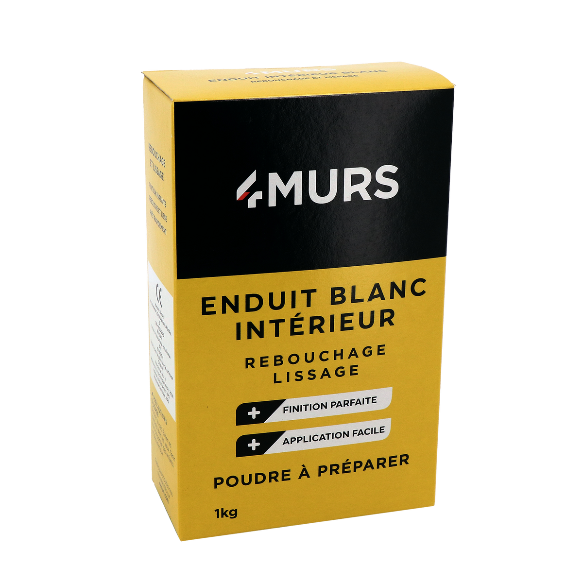 4MURS Enduit de rebouchage et lissage 4murs 1Kg
