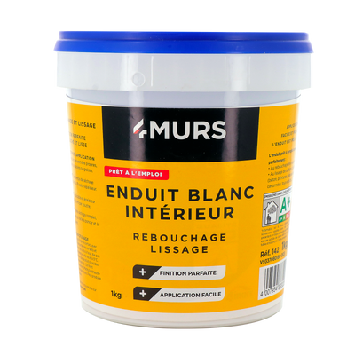 4MURS Enduit de rebouchage 4murs 1Kg
