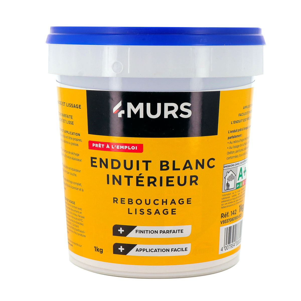 4MURS Enduit de rebouchage 4murs 1Kg