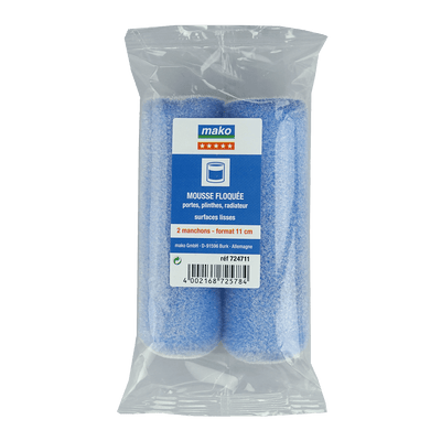 2 manchons mousse floquée 11 cm 