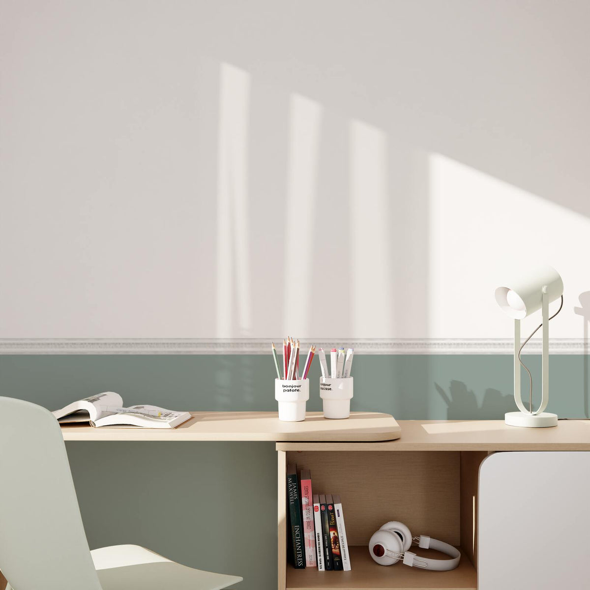 Galon vinyle Soria Blanc