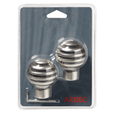 Embout Pyrite Satin nickel Métal brossé