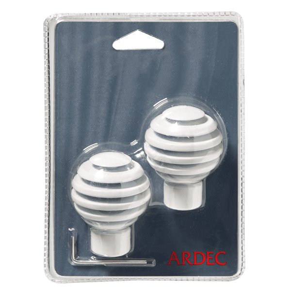 Embout Howlite Blanc brillant Brillant