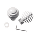 Embout Howlite Blanc brillant Brillant