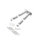 Support barre à rideau Howlite Blanc brillant Brillant