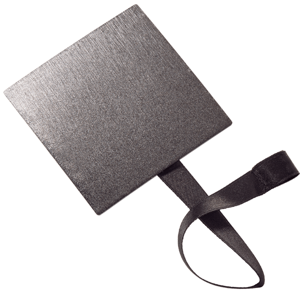 Embrasse aimantée NACRE CARRÉE coloris noir