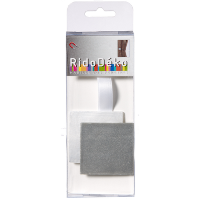 Embrasse aimantée Nacre 3d Gris perle Plastique