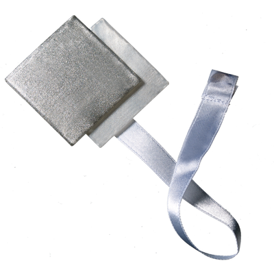 Embrasse aimantée Nacre 3d Gris perle Plastique