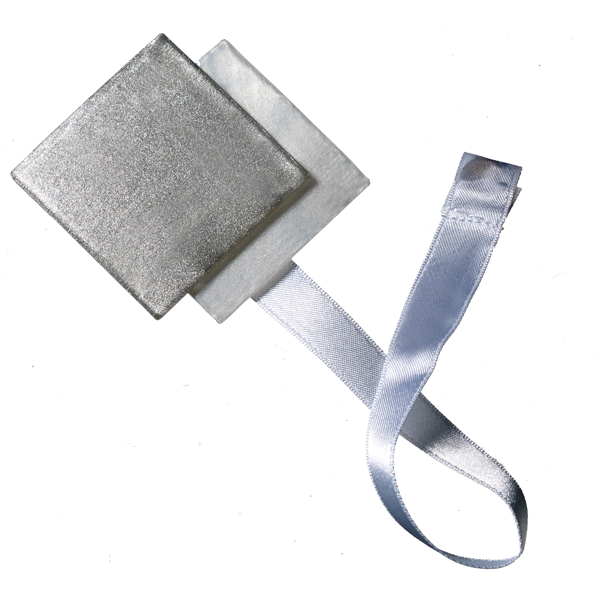 Embrasse aimantée NACRE 3D coloris gris