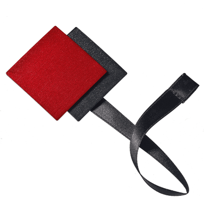 Embrasse aimantée Nacre 3d Rouge carmin Plastique