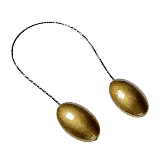 Embrasse aimantée Noria Or Métal brillant