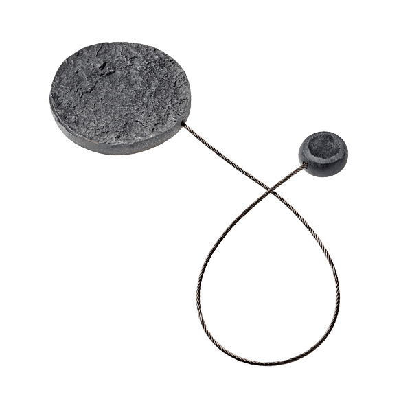 Embrasse aimantée TIM coloris gris