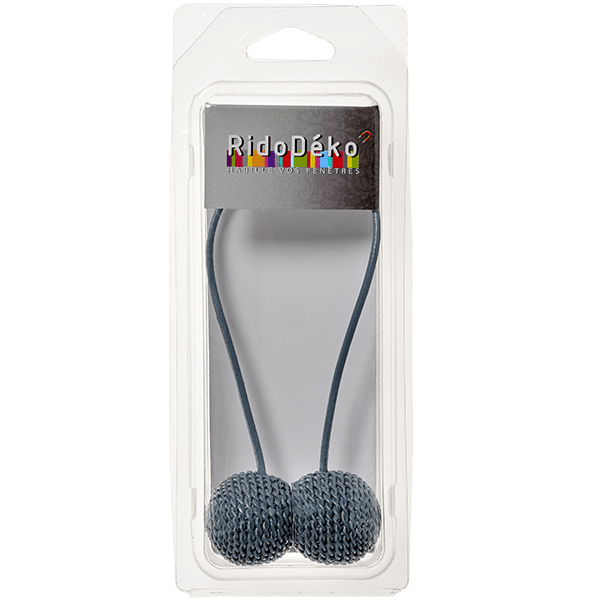 Embrasse aimantée Felli Gris Plastique