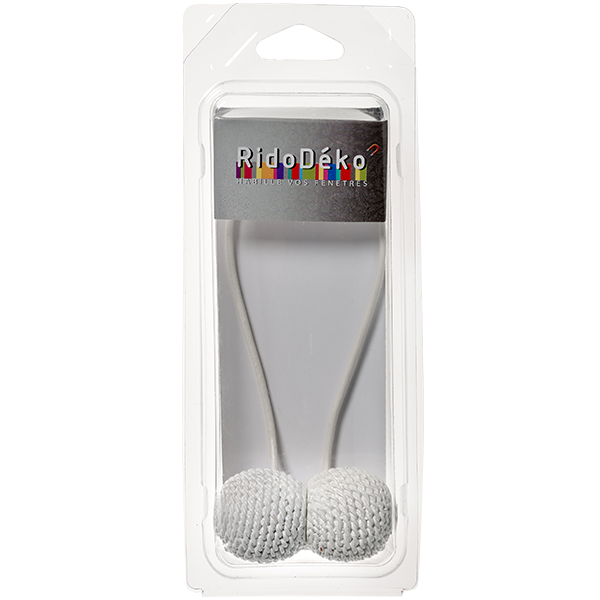 Embrasse aimantée Felli Blanc Plastique