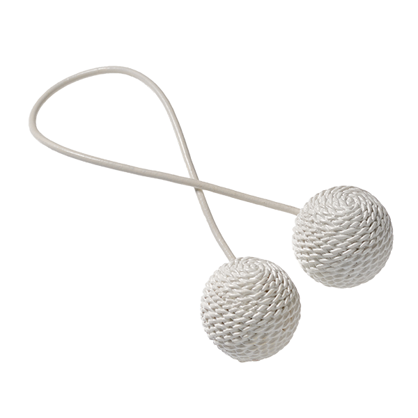 Embrasse aimantée Felli Blanc Plastique