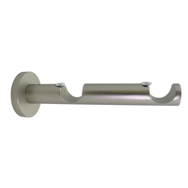 Support barre à rideau ZEN nickel givré 2,8 cm de 8,5 à 16,5 cm
