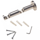 Support barre à rideau Zen Nickel mat Métal brossé