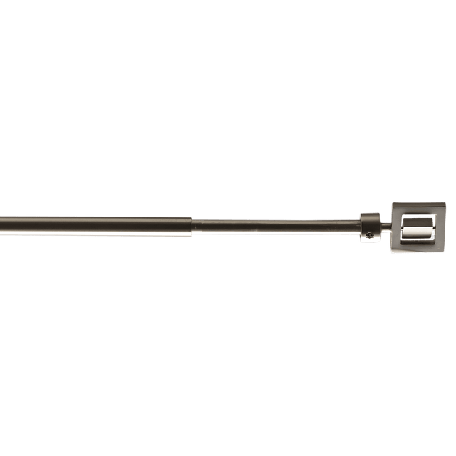 Kit barre à rideaux NINA nickel satin 1,6 cm de 120,0 à 210 cm