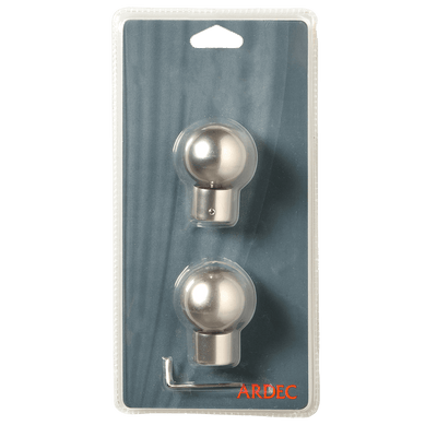 Embout Pyrite Satin nickel Métal brossé