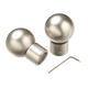 Embout Pyrite Satin nickel Métal brossé