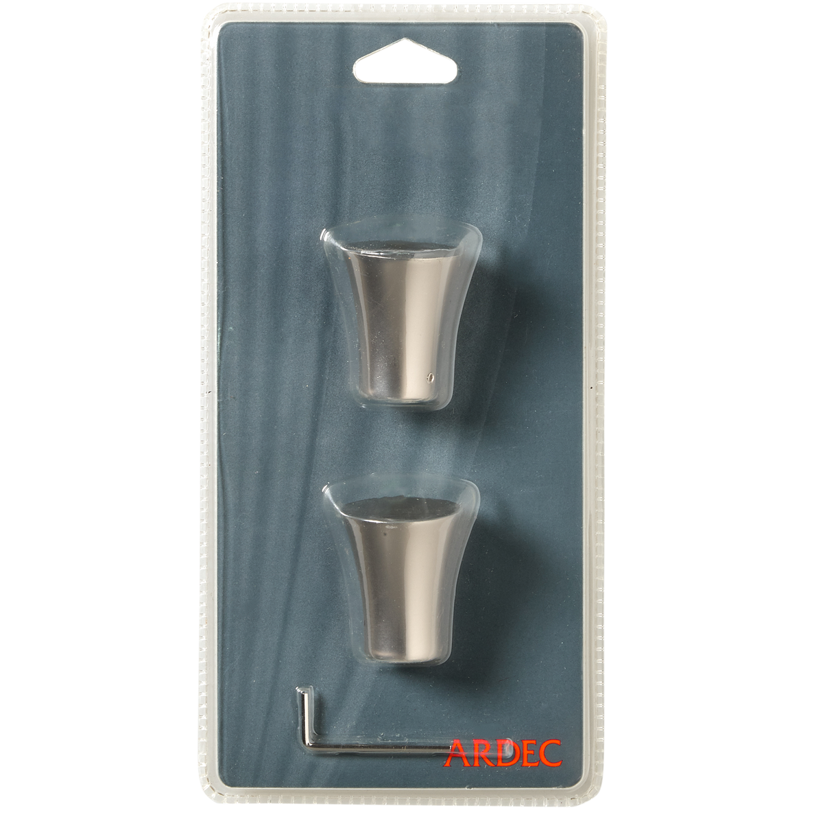 Embout Pyrite Satin nickel Métal brossé