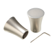 Embout Pyrite Satin nickel Métal brossé
