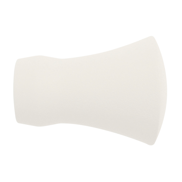 Embout VELOURS coloris blanc grainé