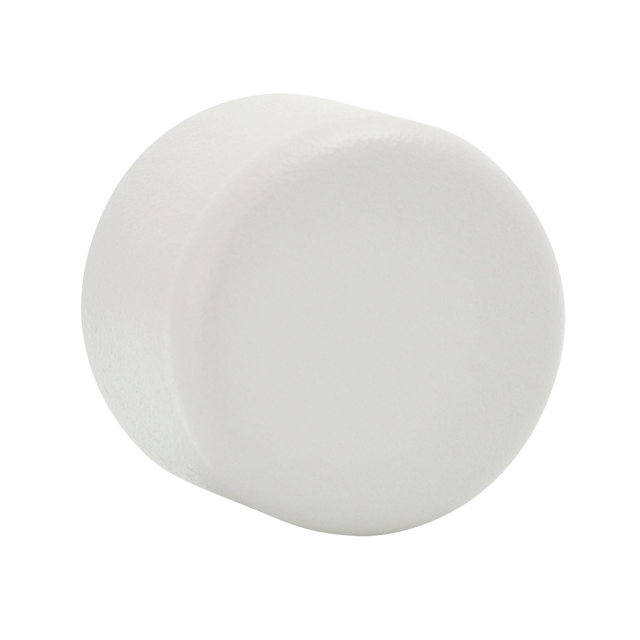 Embout VELOURS coloris blanc grainé