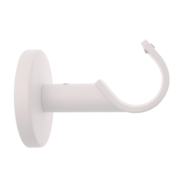 Support barre à rideau VELOURS blanc grainé 2,8 cm 6 cm